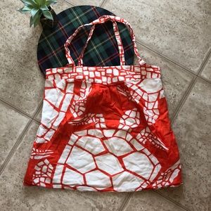 J.CREW Turtle Mosaic blouse, size 6